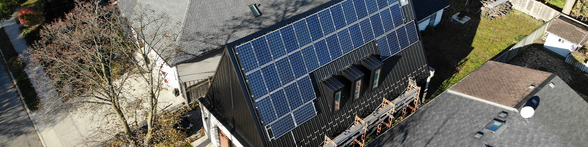 Rooftop solar installation